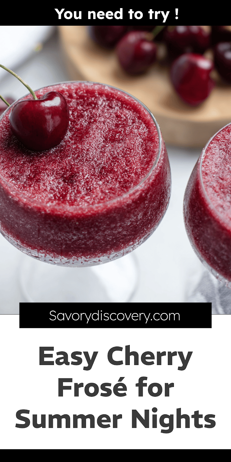 Easy Cherry Frosé for Summer Nights