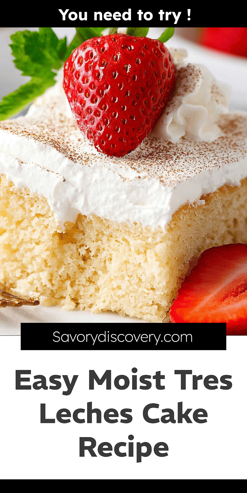 Easy Moist Tres Leches Cake Recipe