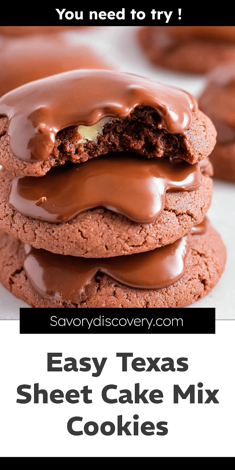 Easy Texas Sheet Cake Mix Cookies