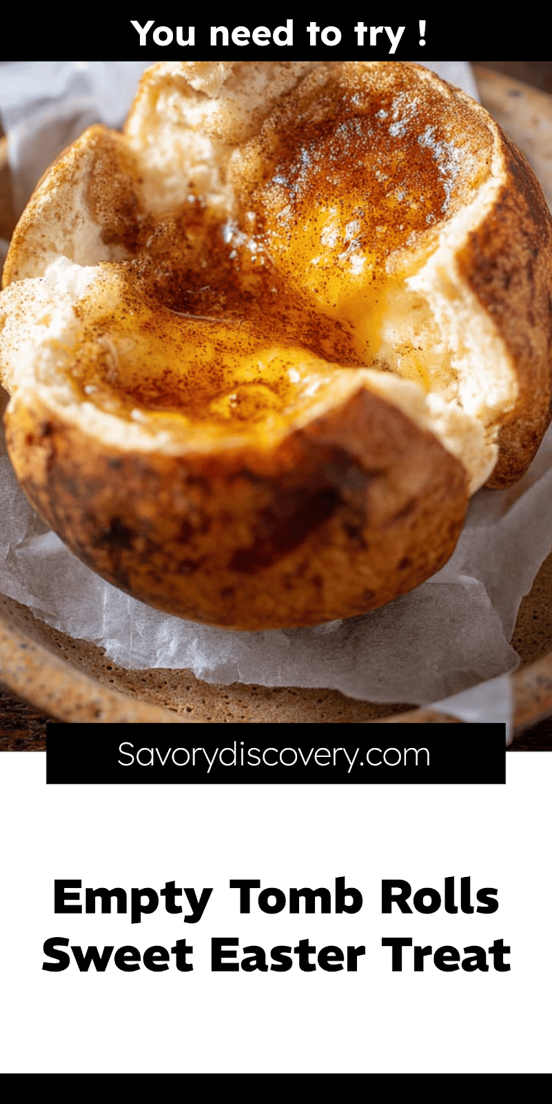 Empty Tomb Rolls Sweet Easter Treat