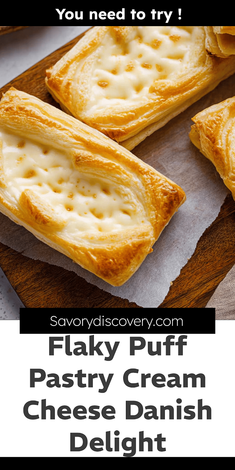 Flaky Puff Pastry Cream Cheese Danish Delight