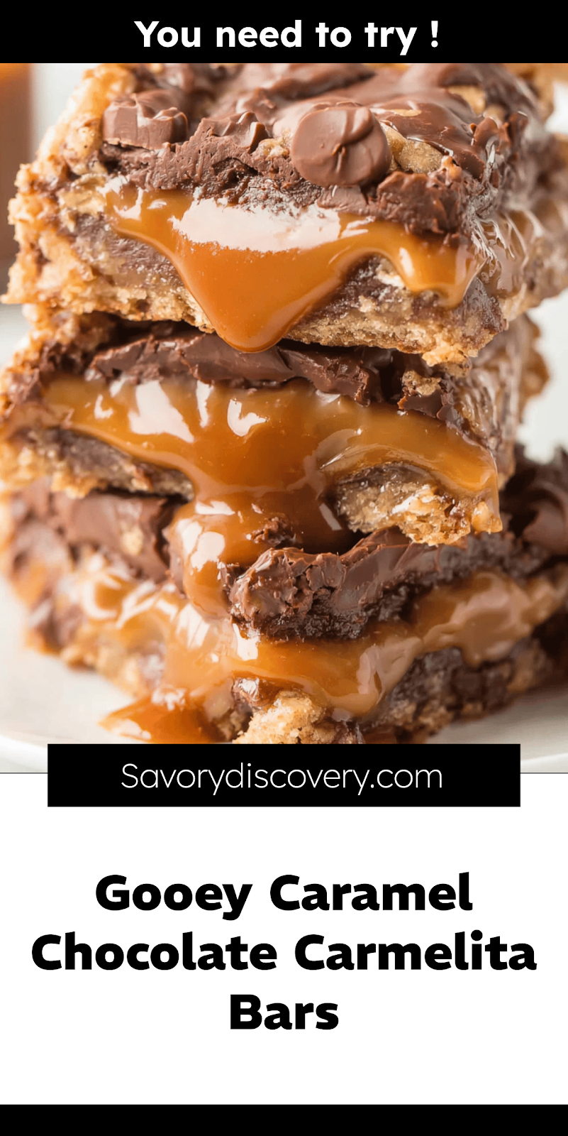 Gooey Caramel Chocolate Carmelita Bars
