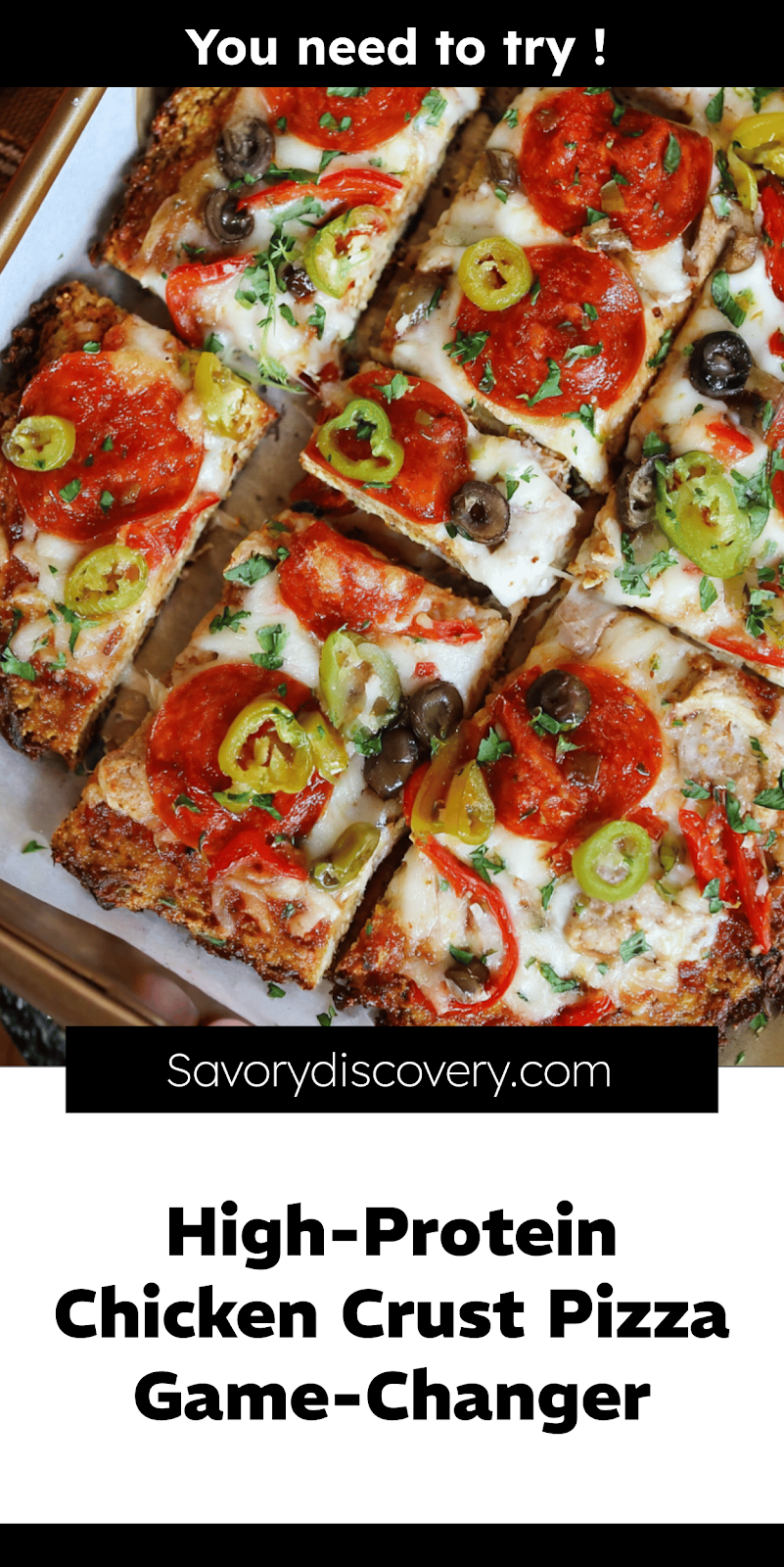 High-Protein Chicken Crust Pizza Game-Changer