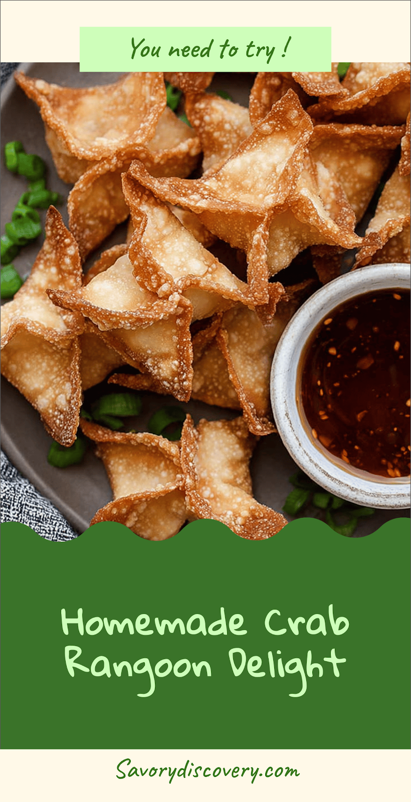 Homemade Crab Rangoon Delight