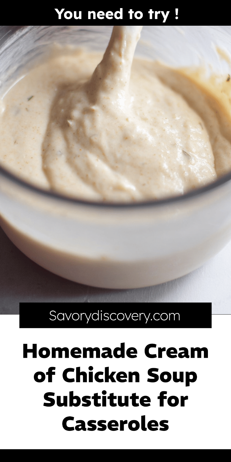 Homemade Cream of Chicken Soup Substitute for Casseroles