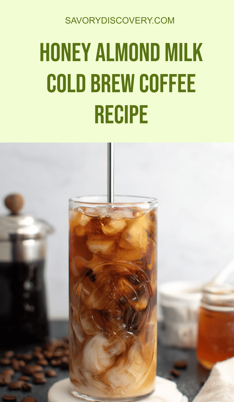 Honey Almond Milk Cold Brew Coffee Recipe