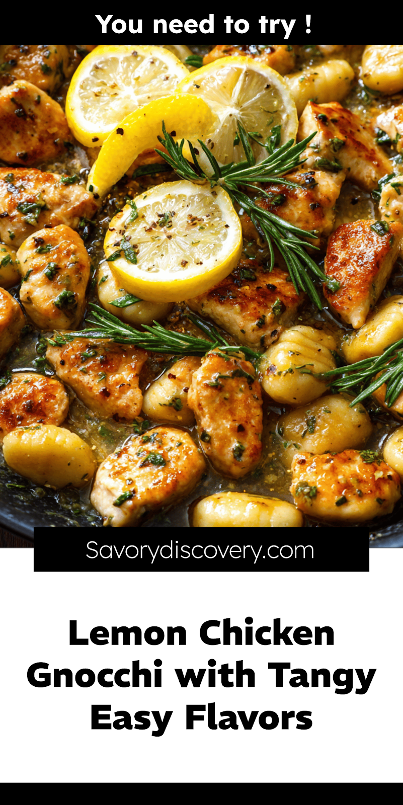 Lemon Chicken Gnocchi with Tangy Easy Flavors