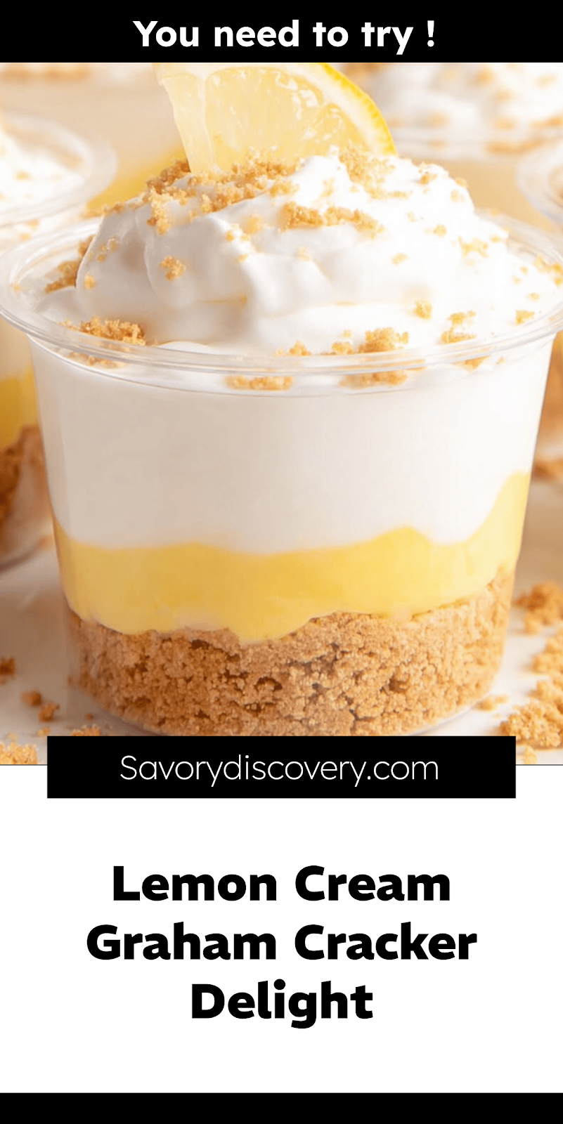 Lemon Cream Graham Cracker Delight