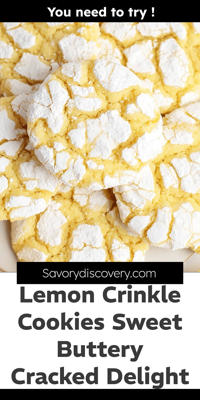 Lemon Crinkle Cookies Sweet Buttery Cracked Delight