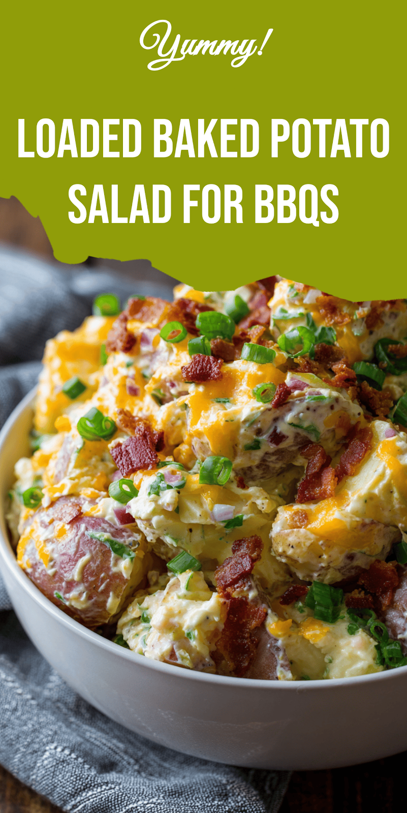 Loaded Baked Potato Salad for BBQs