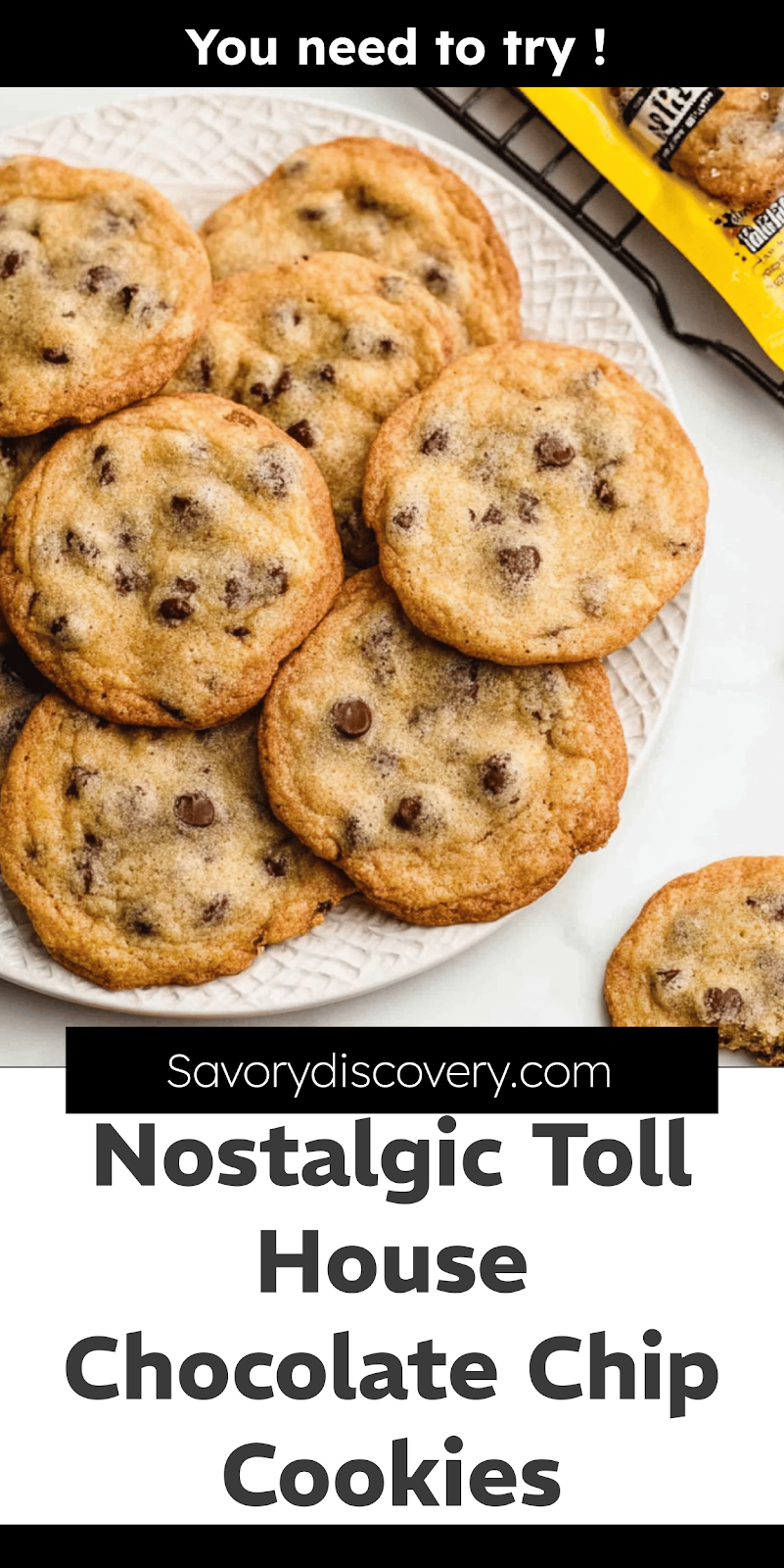 Nostalgic Toll House Chocolate Chip Cookies