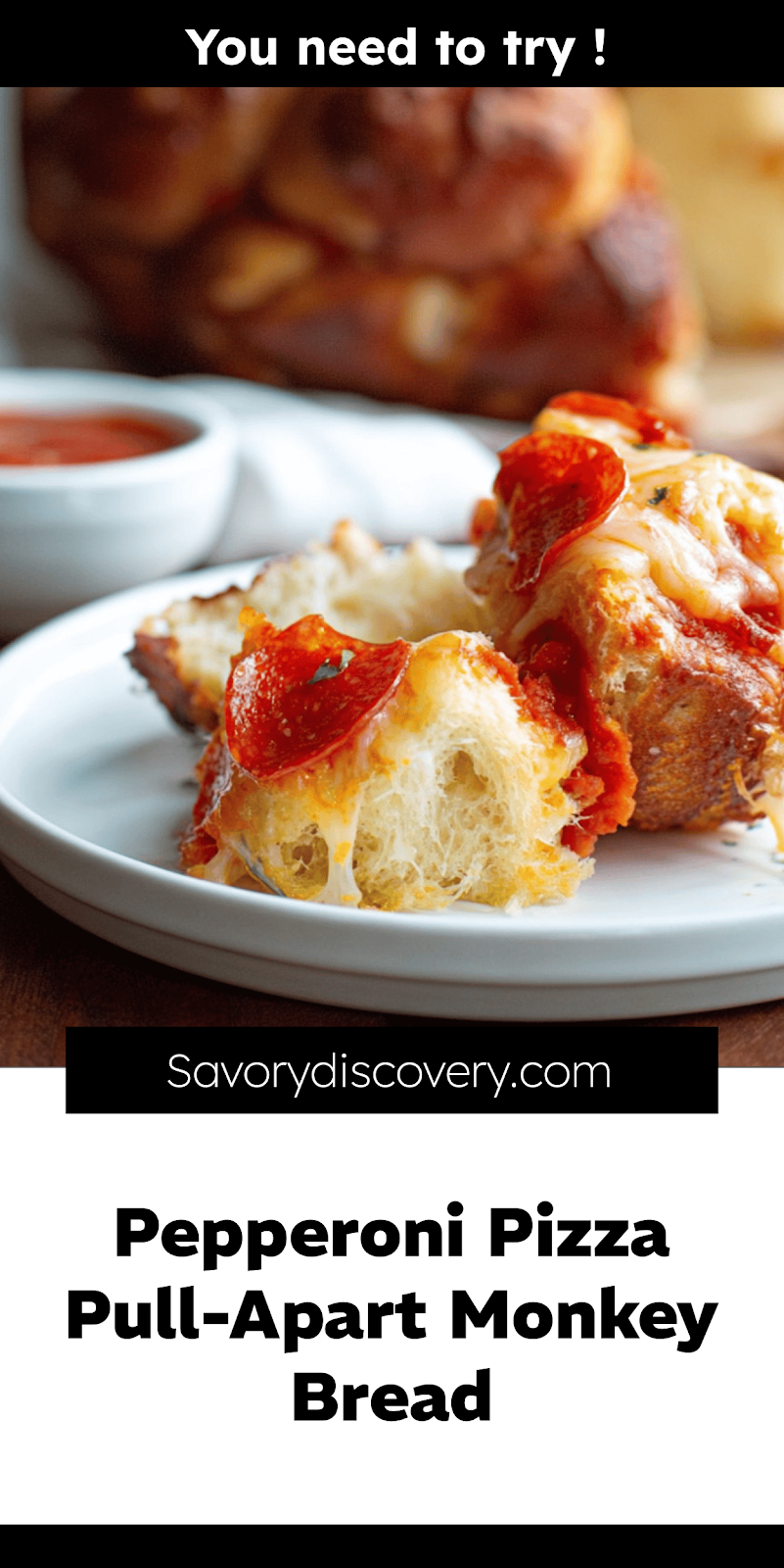 Pepperoni Pizza Pull-Apart Monkey Bread