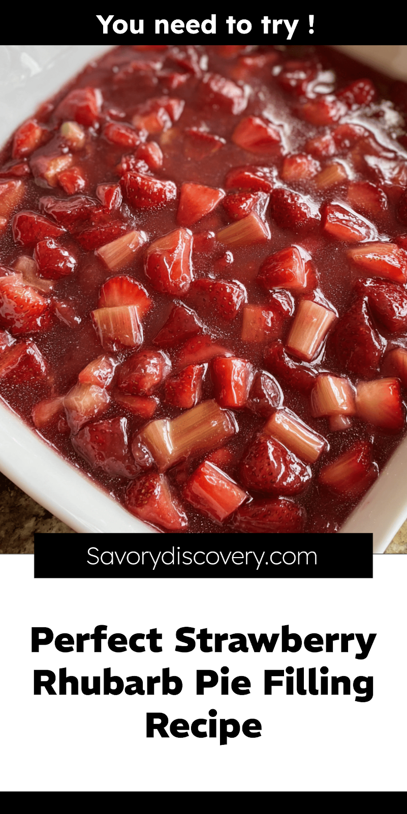 Perfect Strawberry Rhubarb Pie Filling Recipe