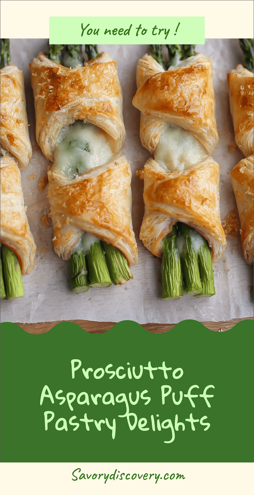 Prosciutto Asparagus Puff Pastry Delights