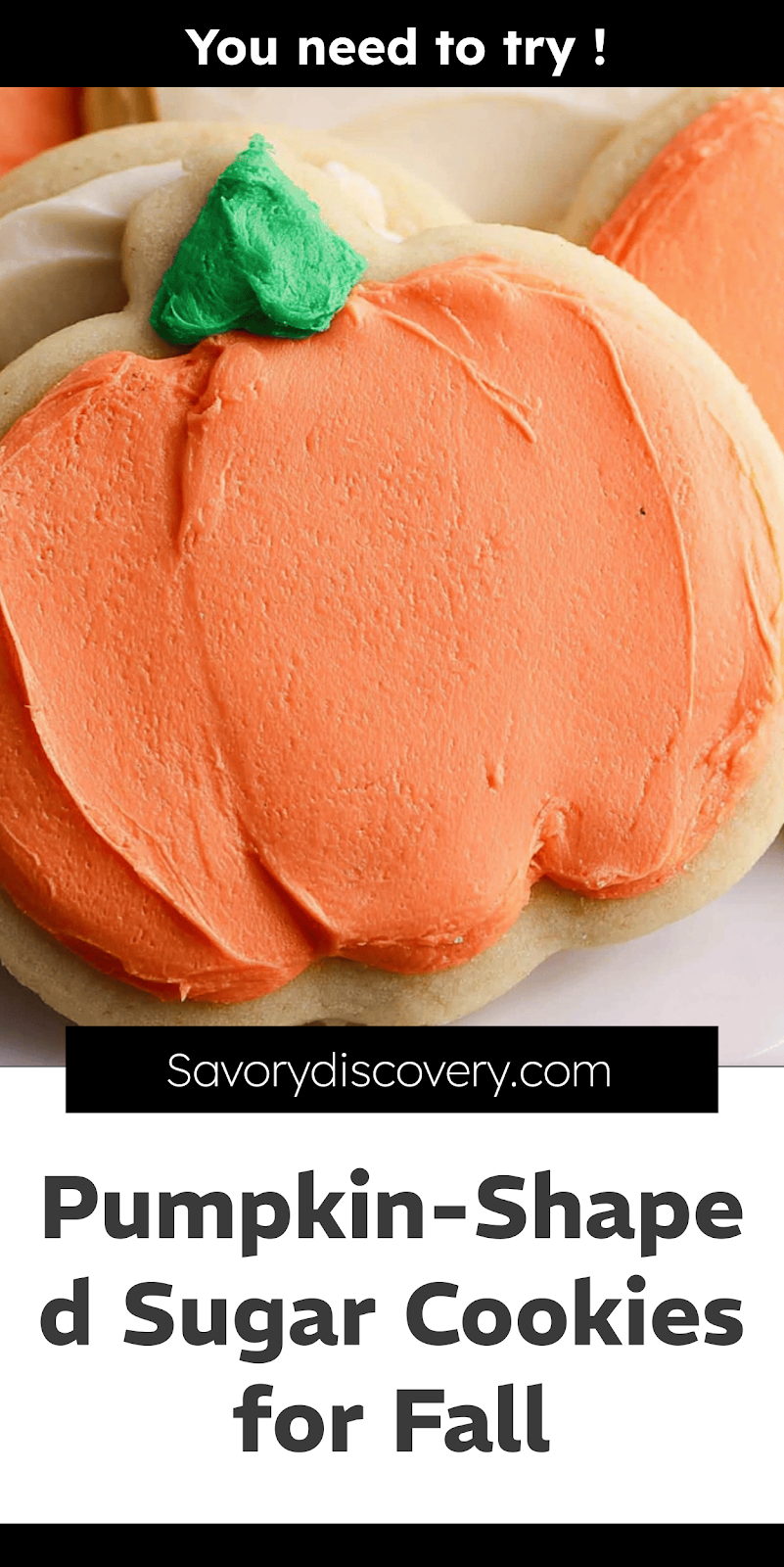 Pumpkin-Shaped Sugar Cookies for Fall