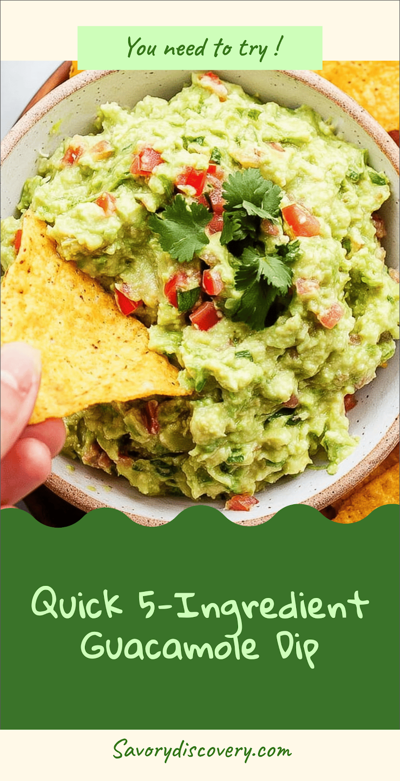 Quick 5-Ingredient Guacamole Dip