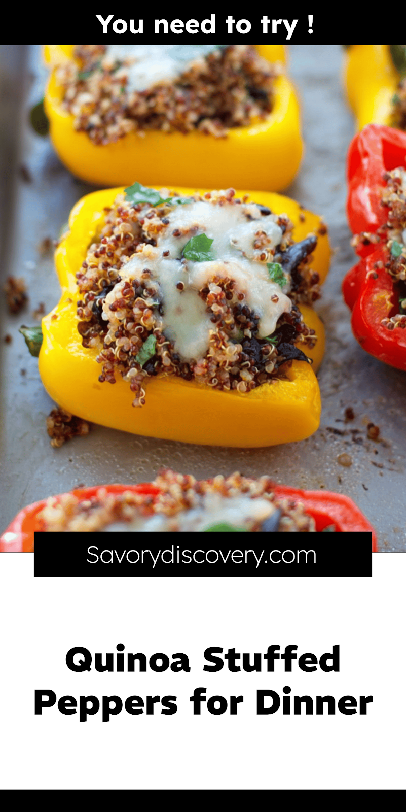 Quinoa Stuffed Peppers for Dinner