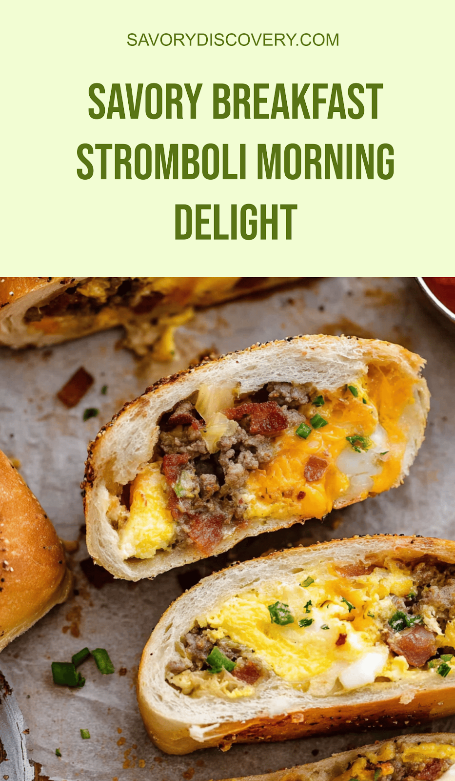 Savory Breakfast Stromboli Morning Delight
