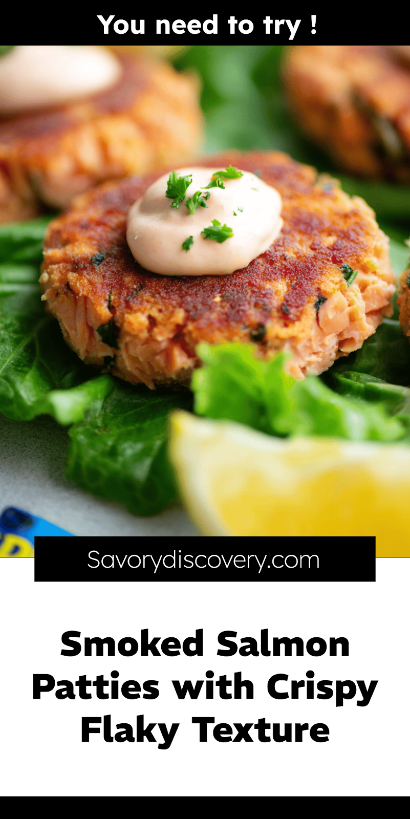 Smoked Salmon Patties with Crispy Flaky Texture