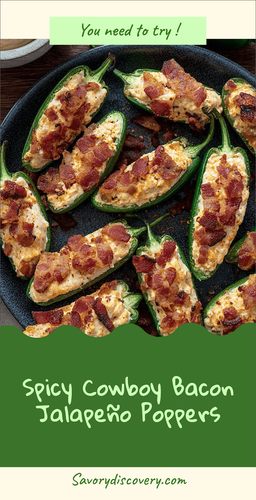 Spicy Cowboy Bacon Jalapeño Poppers