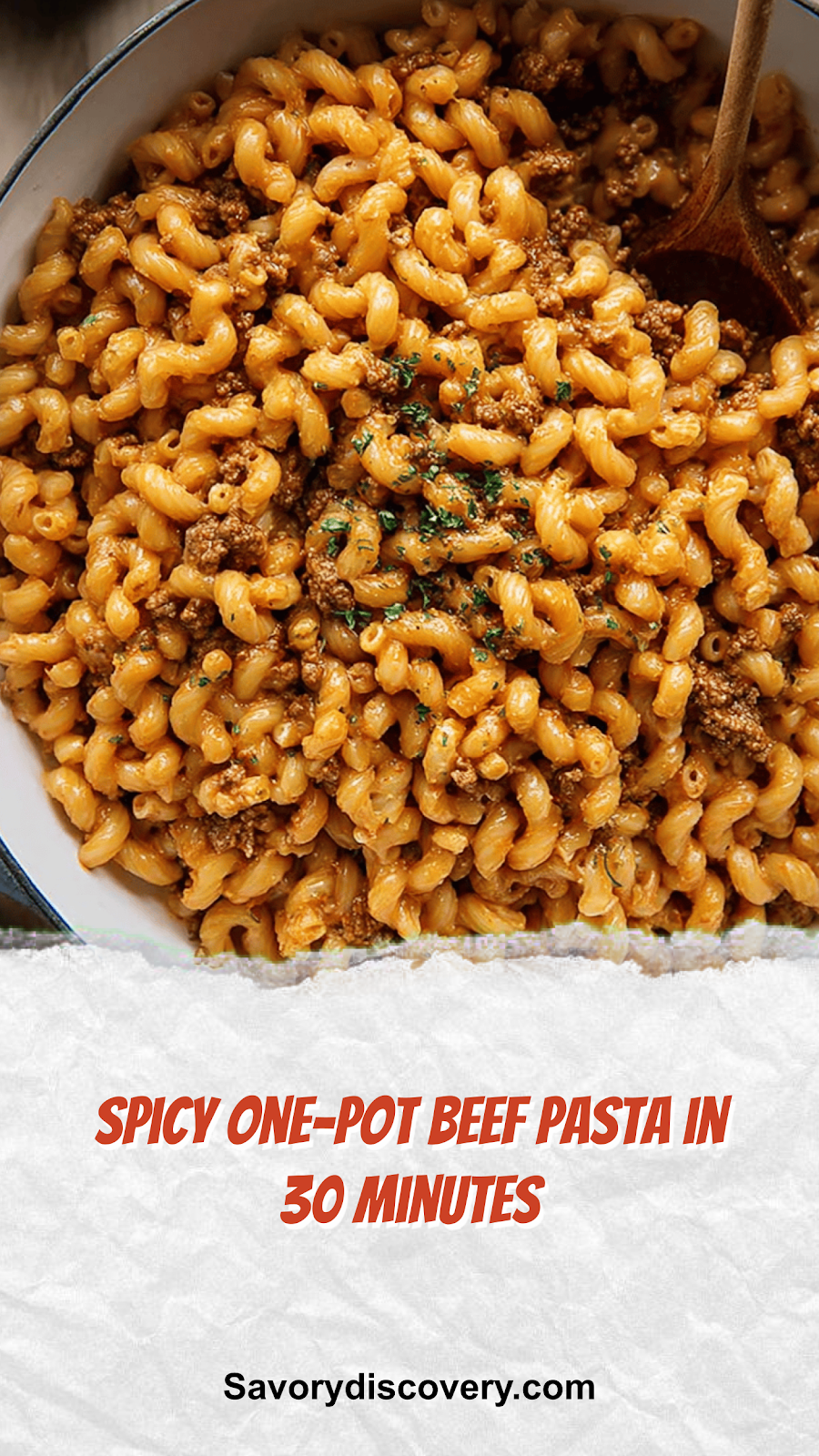Spicy One-Pot Beef Pasta in 30 Minutes