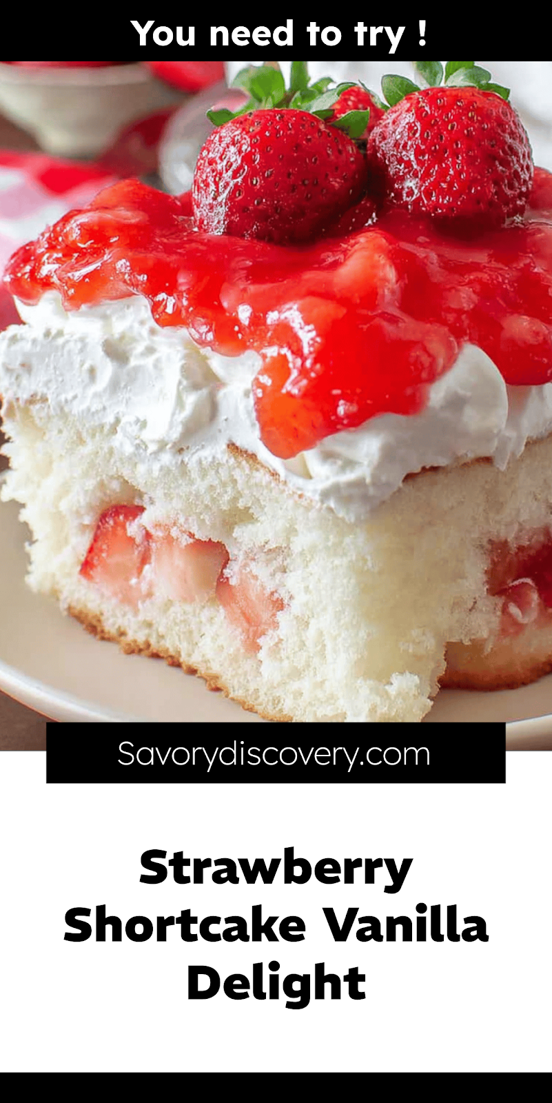 Strawberry Shortcake Vanilla Delight