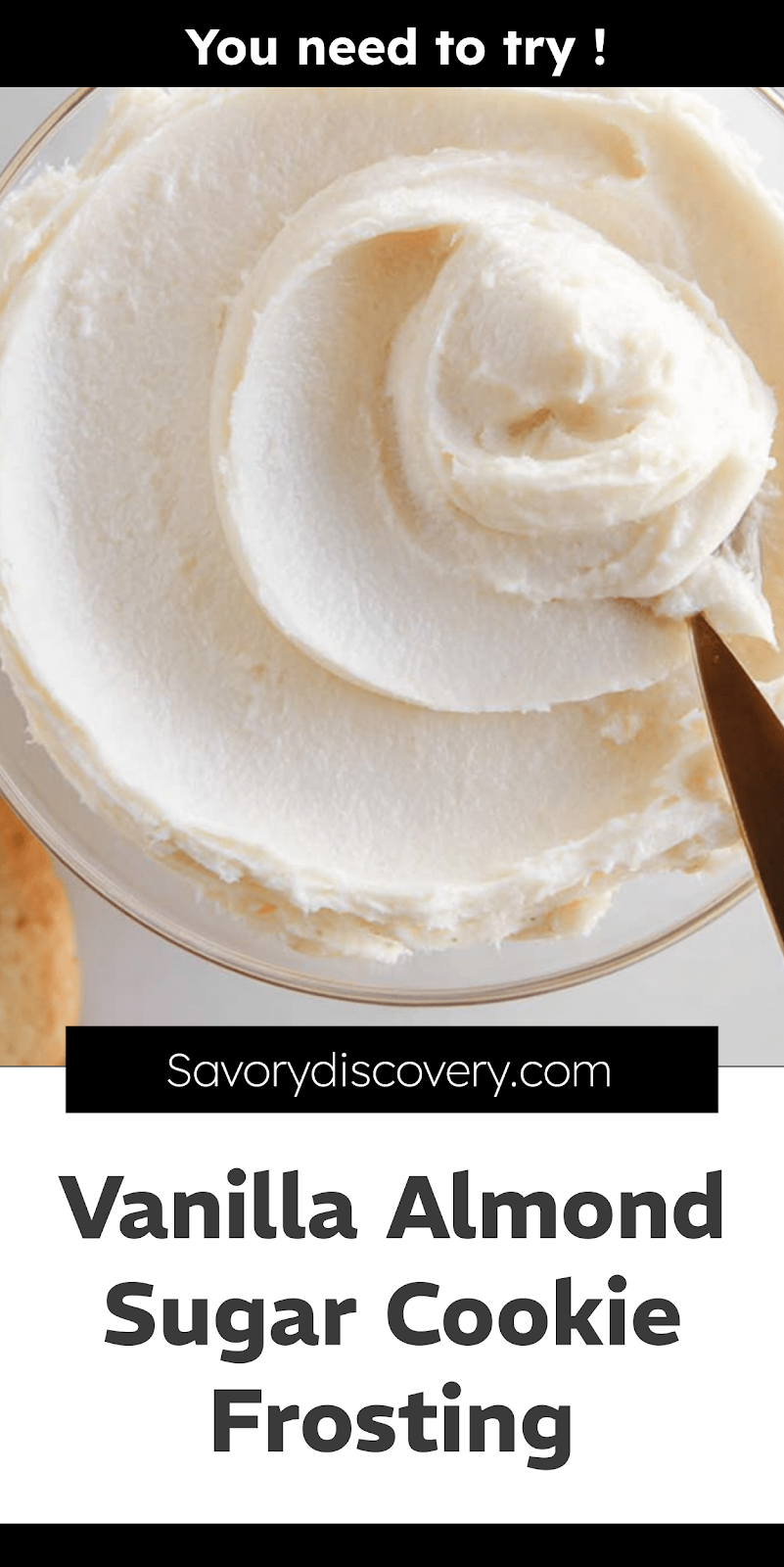 Vanilla Almond Sugar Cookie Frosting
