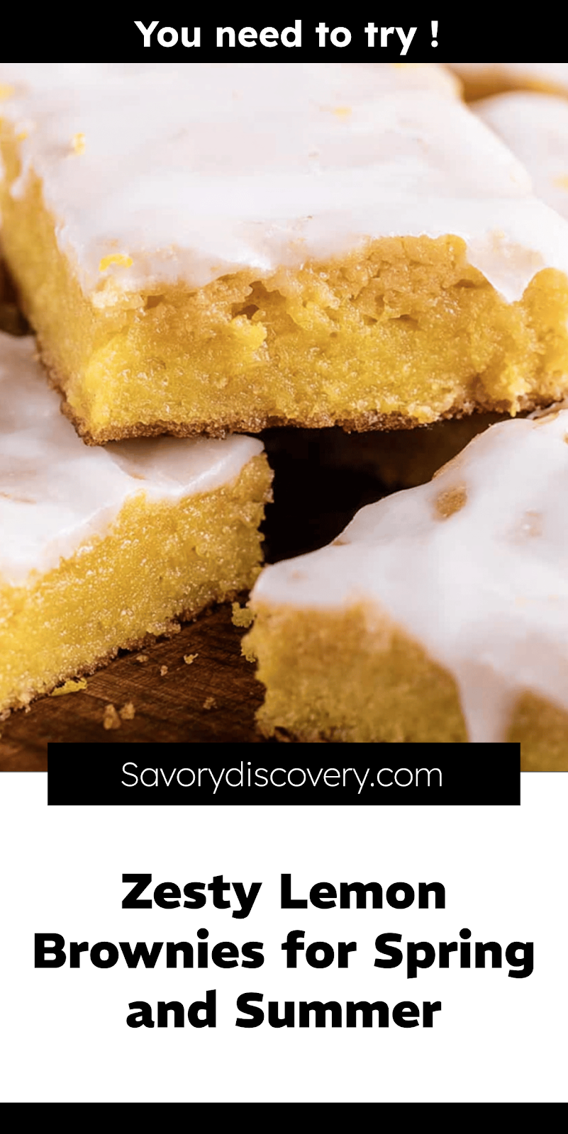 Zesty Lemon Brownies for Spring and Summer