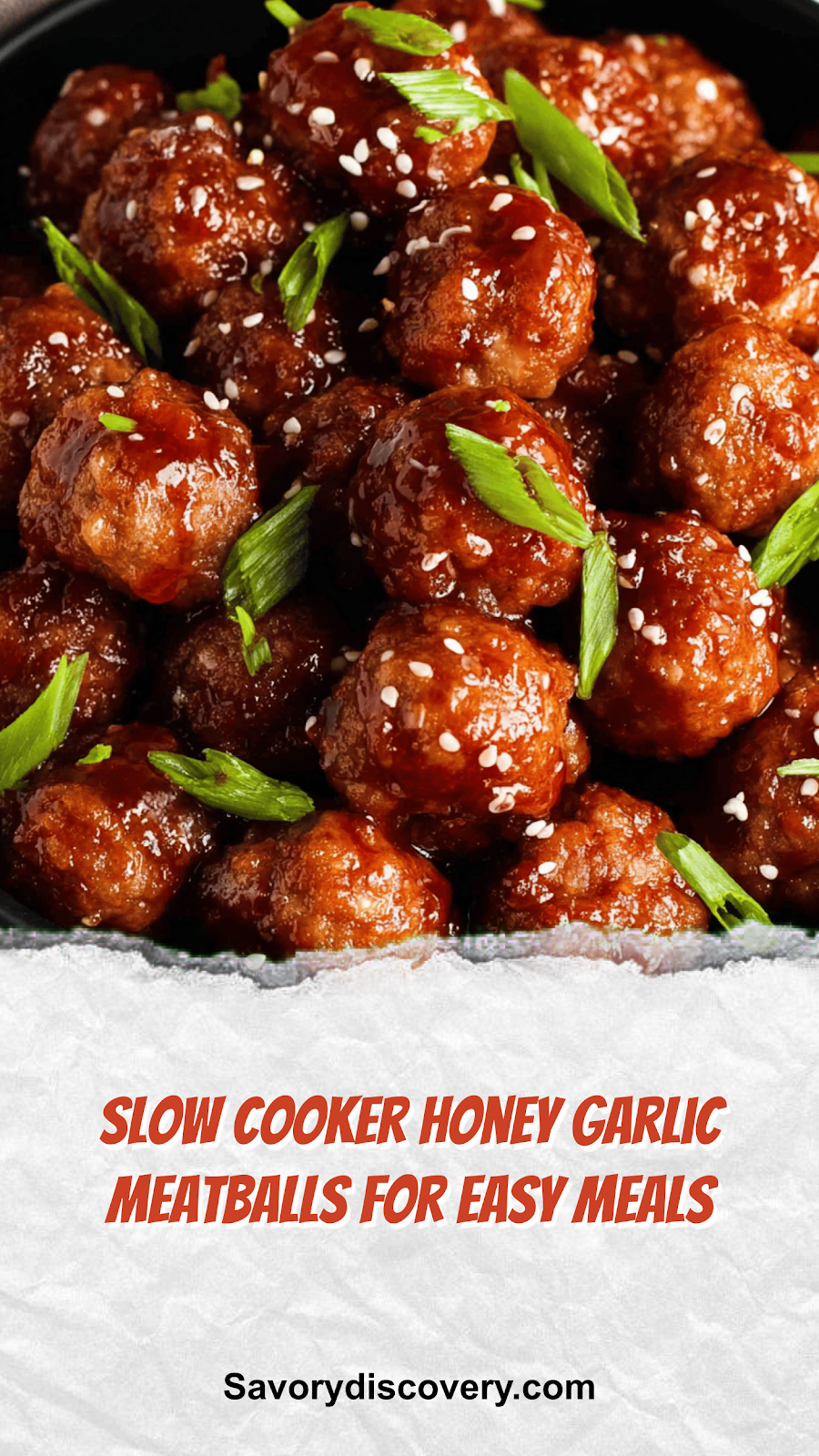 Slow Cooker Honey Garlic Meatballs for Easy Meals