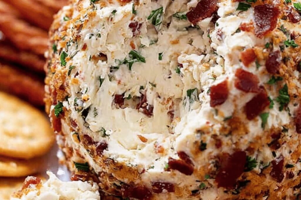 Bacon Ranch Cheddar Cheese Ball Delight