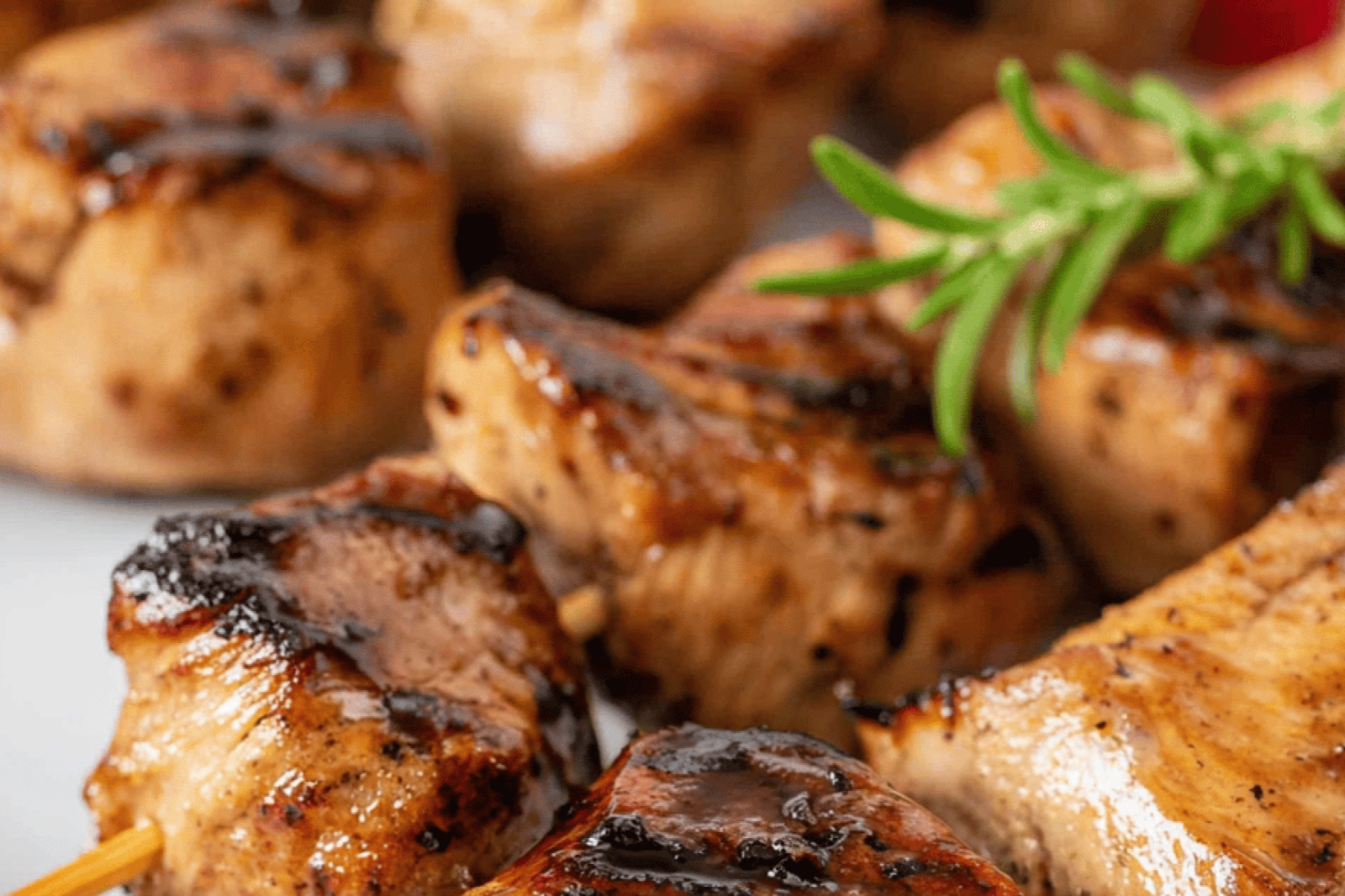Balsamic Garlic Dijon Grilled Chicken Skewers