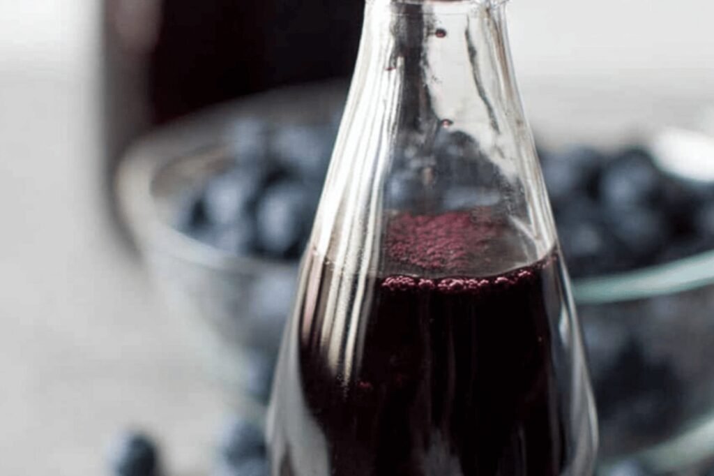 Blueberry Syrup for Drinks and Desserts