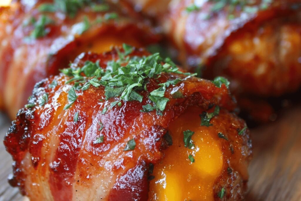 Cheddar-Stuffed BBQ Bacon Bombs for Bold Flavor