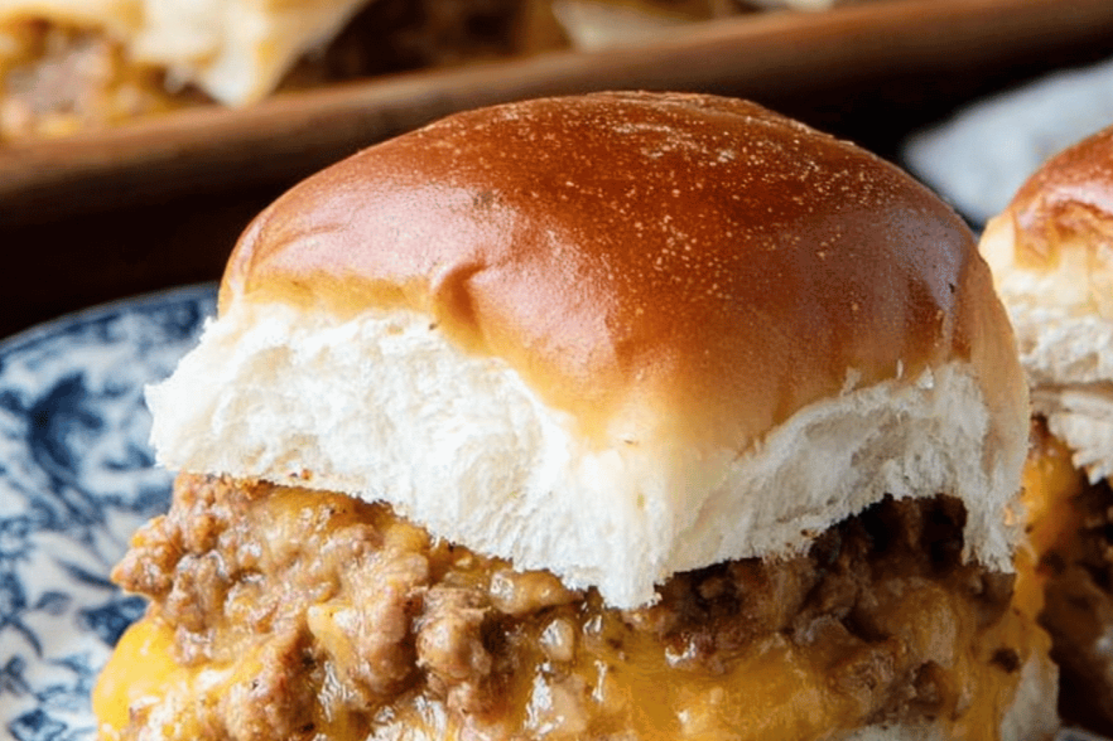 Cheesy Beef & Sausage Hanky Panky Sliders