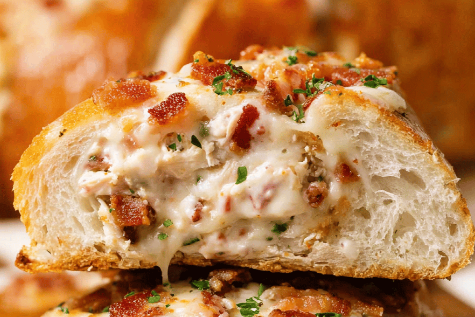 Chicken Bacon Ranch Pizza Roll