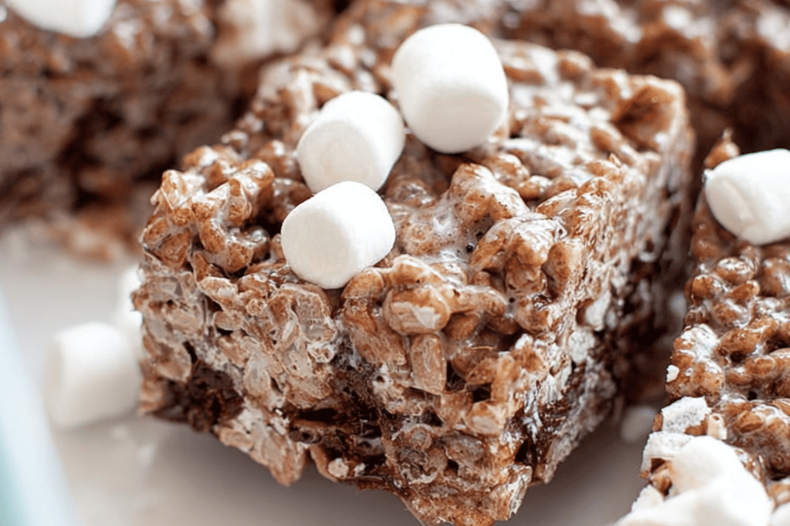 Chocolate Cocoa Krispie Marshmallow Bars