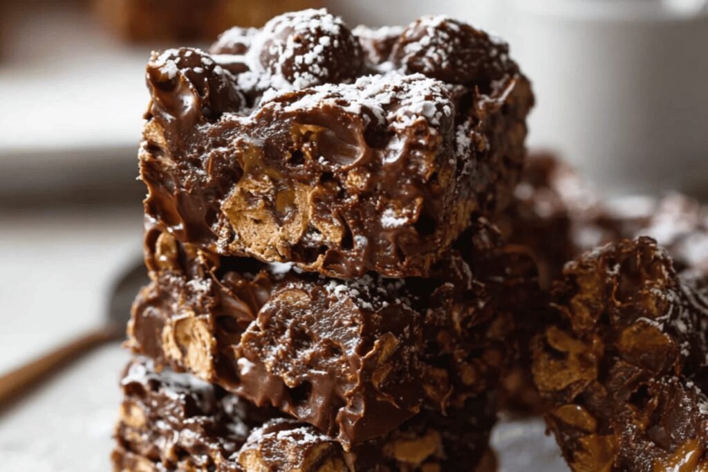 Chocolate Peanut Butter Muddy Buddy Bars