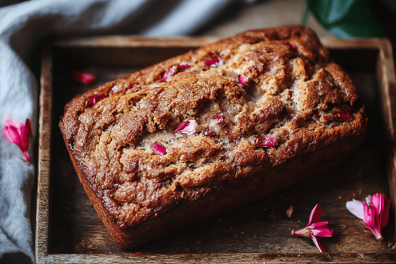 Cinnamon Rhubarb Loaf for Cozy Mornings