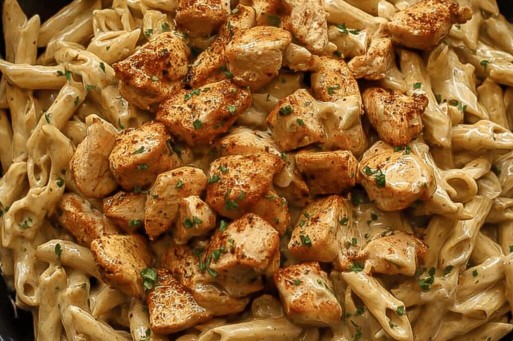 Creamy Cajun Ranch Chicken Pasta Dinner