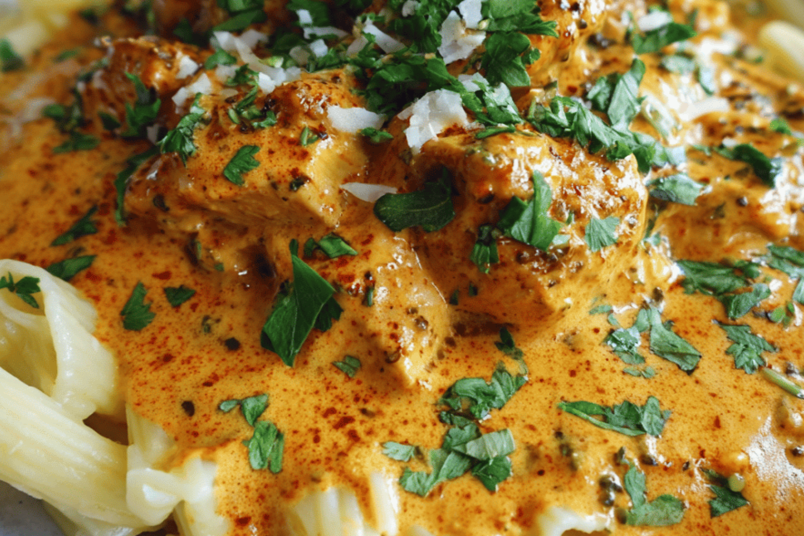 Creamy Cowboy Butter Chicken Pasta Delight