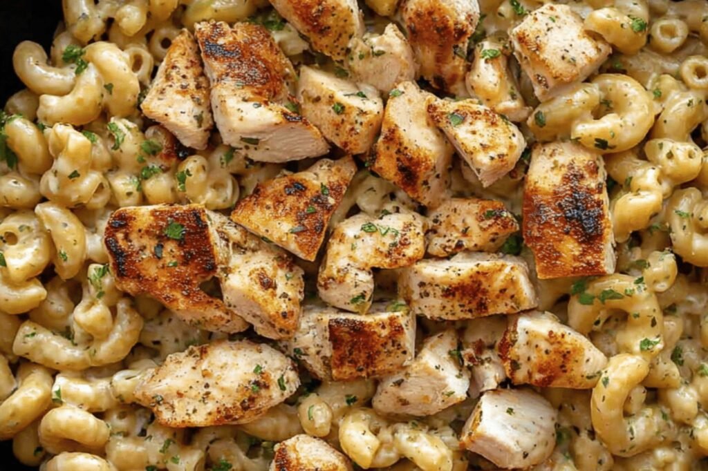 Creamy Garlic Parmesan Chicken Pasta Delight