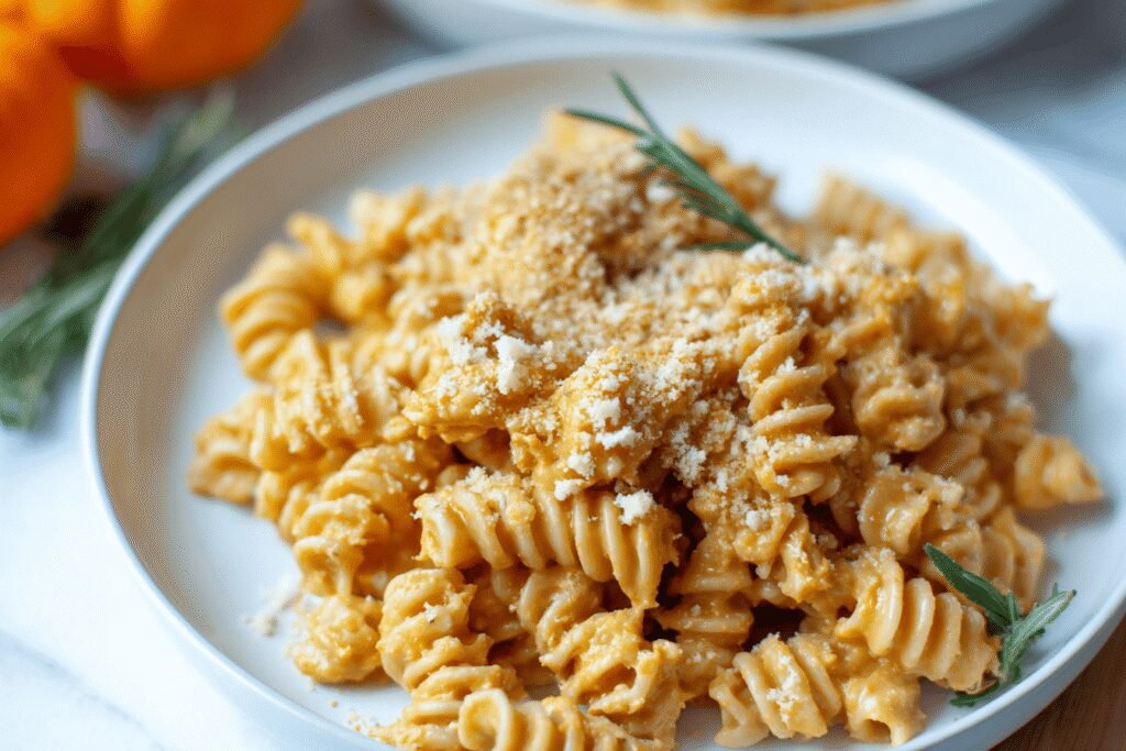 Creamy Pumpkin Mac and Cheese in 20 Minutes