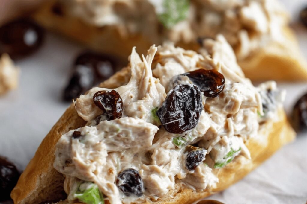 Creamy Tangy Chicken Salad with Dried Cherries