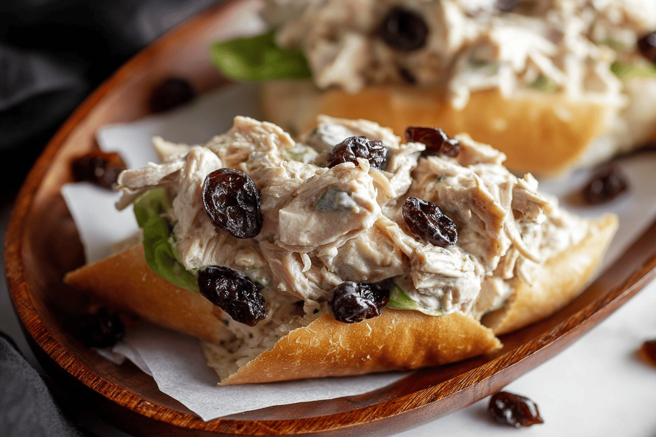 Creamy Tangy Chicken Salad with Dried Cherries