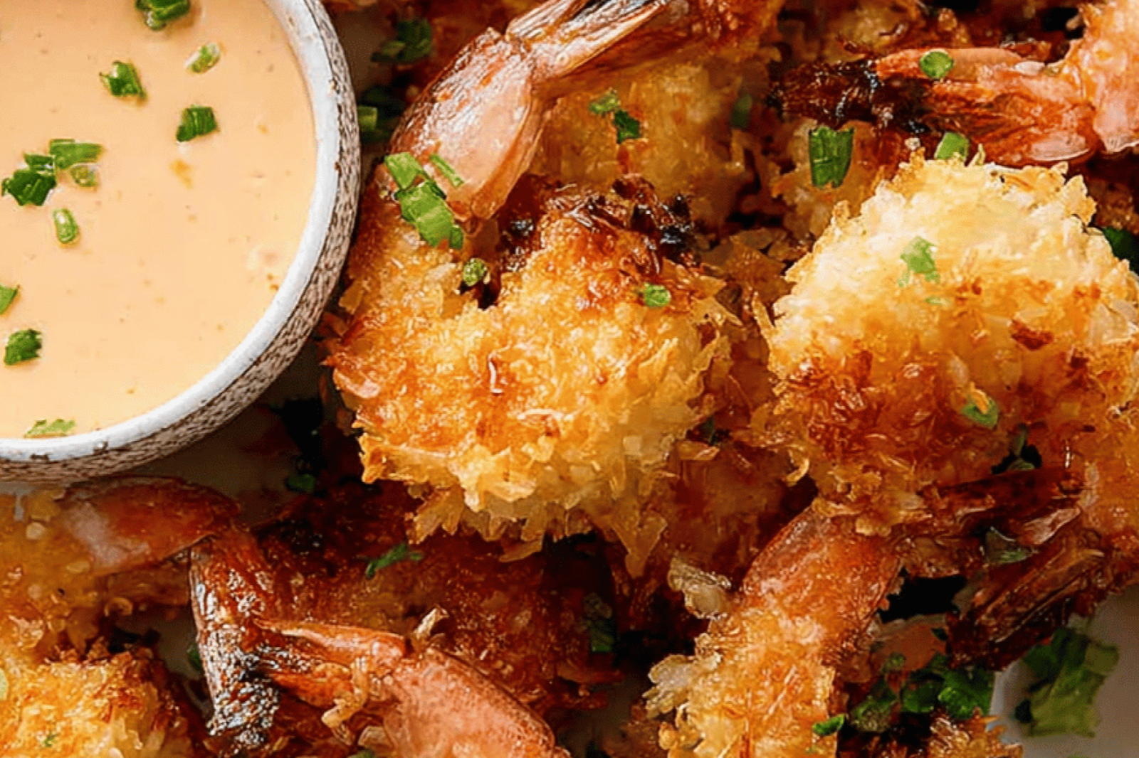 Crispy Coconut Panko Shrimp with Chili Lime Mayo