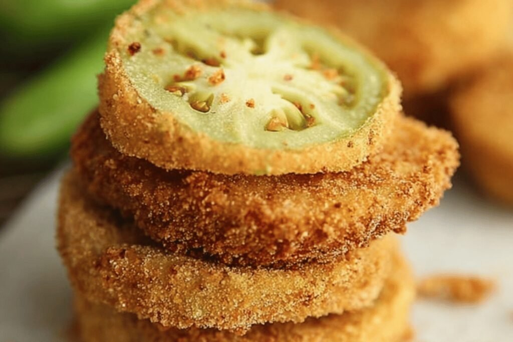 Crispy Guy’s Grocery Games Fried Green Tomatoes