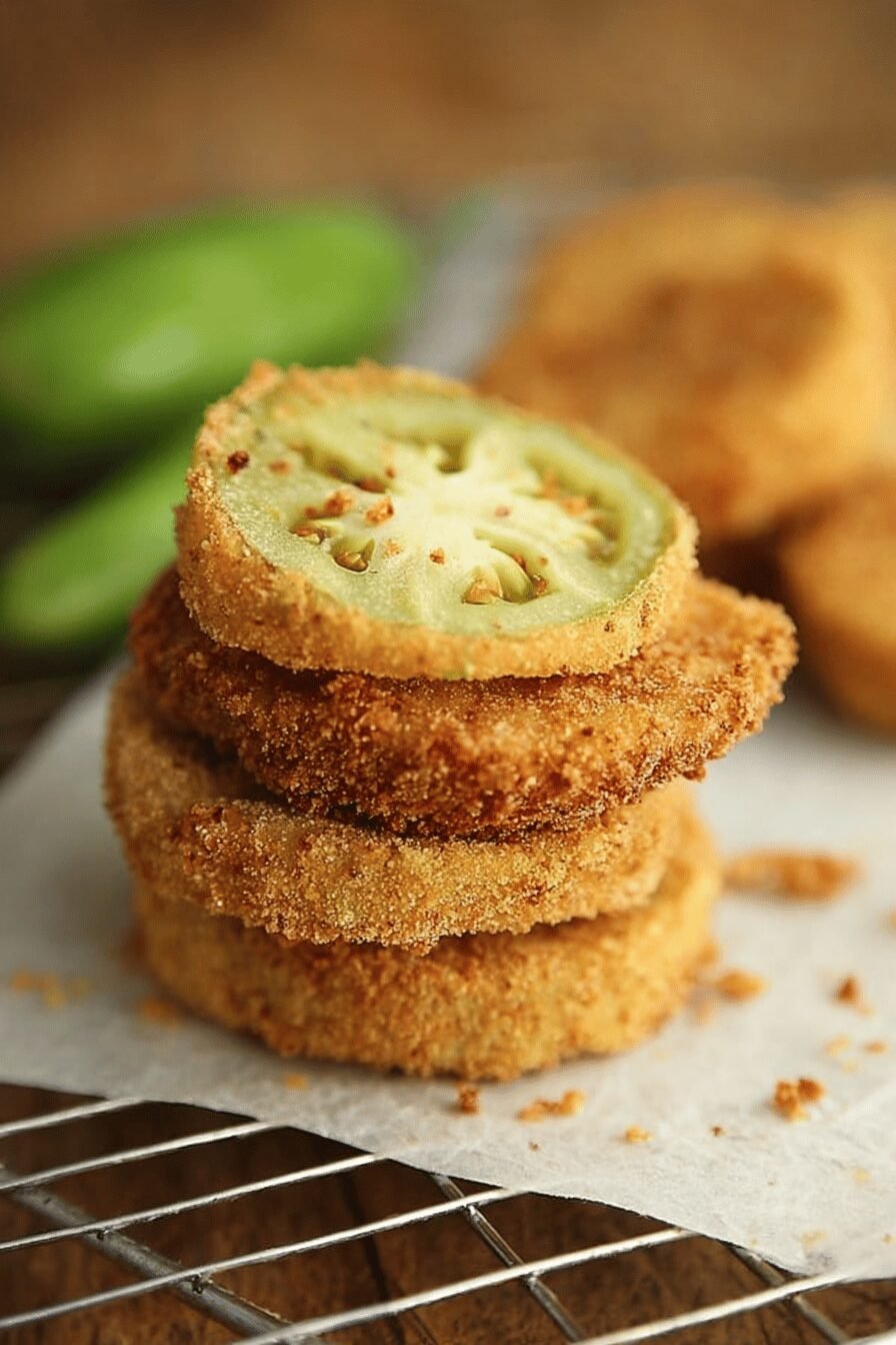 Crispy Guy’s Grocery Games Fried Green Tomatoes