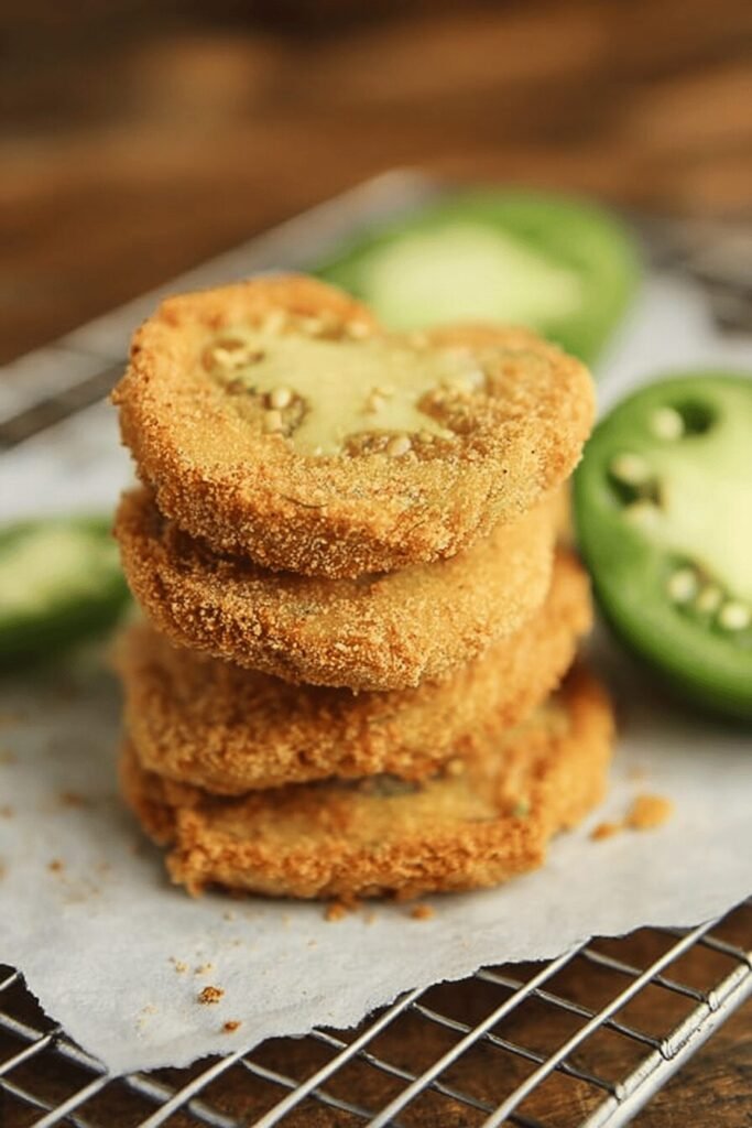 Crispy Guy’s Grocery Games Fried Green Tomatoes