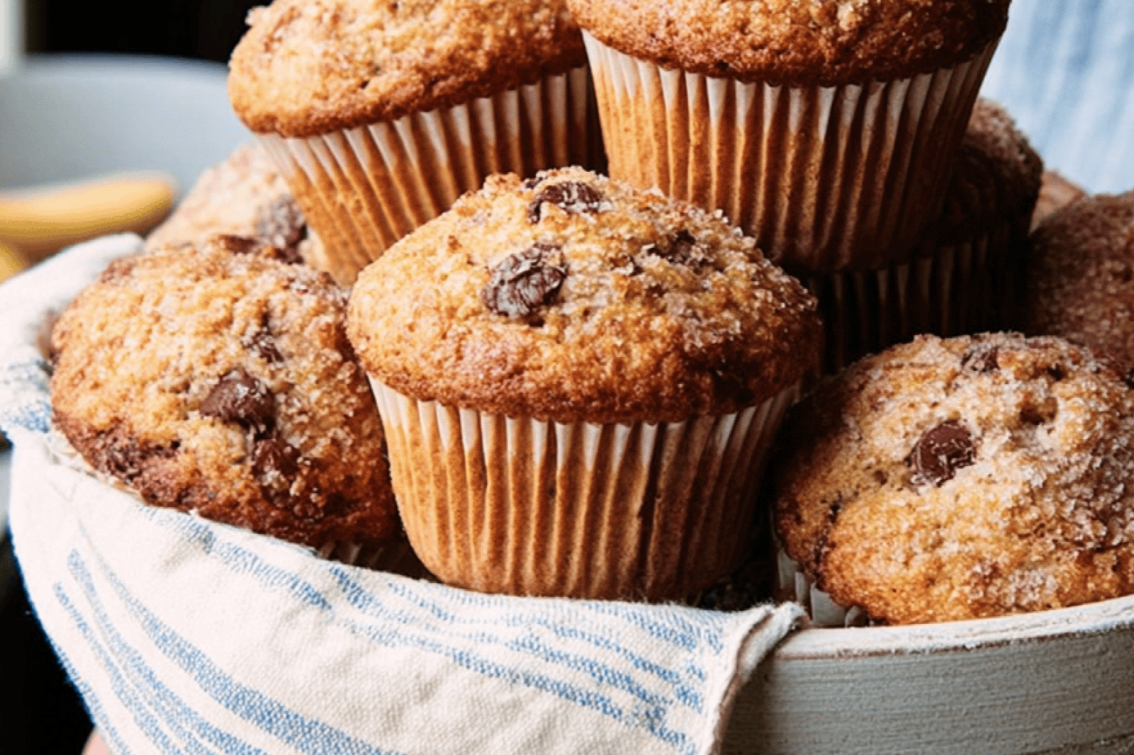 Easy Banana Chocolate Chip Muffins