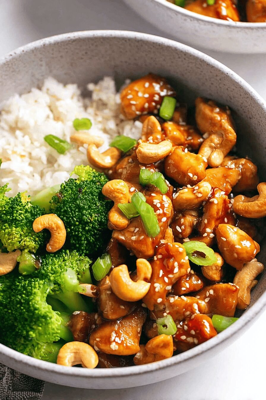 Easy Cashew Chicken Stir-Fry with Crunchy Nuts